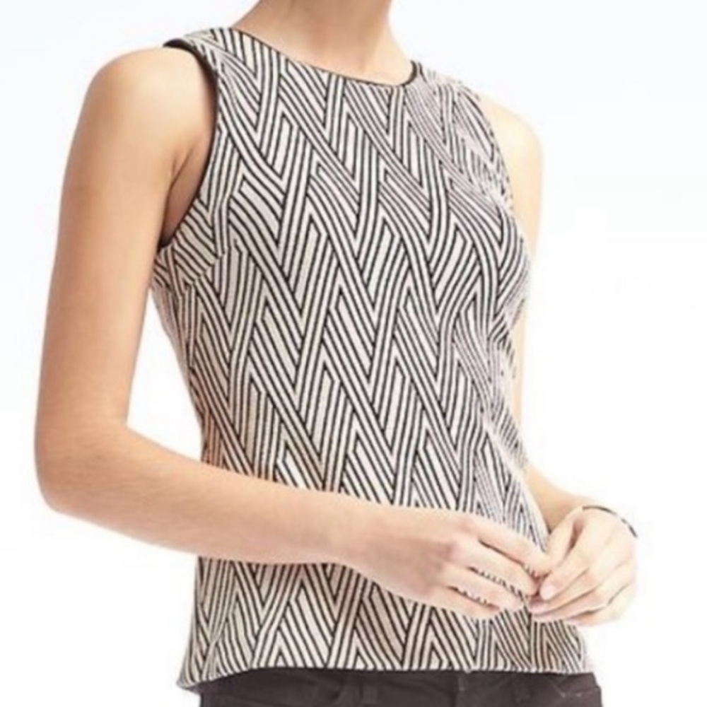 Banana Republic Jacquard Knit Shell